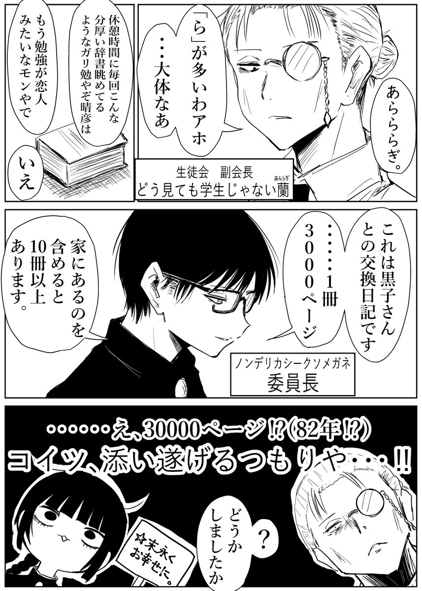 黒子ちゃん。生徒会室にて 