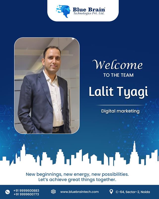 BlueBrainTech's tweet photo. ✨ Welcome to the Blue Brain Family! ✨

We’re excited to welcome Lalit Tyagi to the team as our Digital Marketing professional and Aditya Pandey as our talented UI &amp; Graphic Designer 🎉

At Blue Brain Technologies Pvt. Ltd., we believe great people create great results. https://t.co/pUyzO3A0Aa
