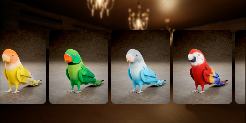 ReSugaar's tweet photo. 動画のキャラ選択画面っぽいのだとインコしか見当たらないけど、ちゃんとオウムもいるのかなぁ？
オカメインコでやりたいなぁｗ https://t.co/BBmDsOXGLC