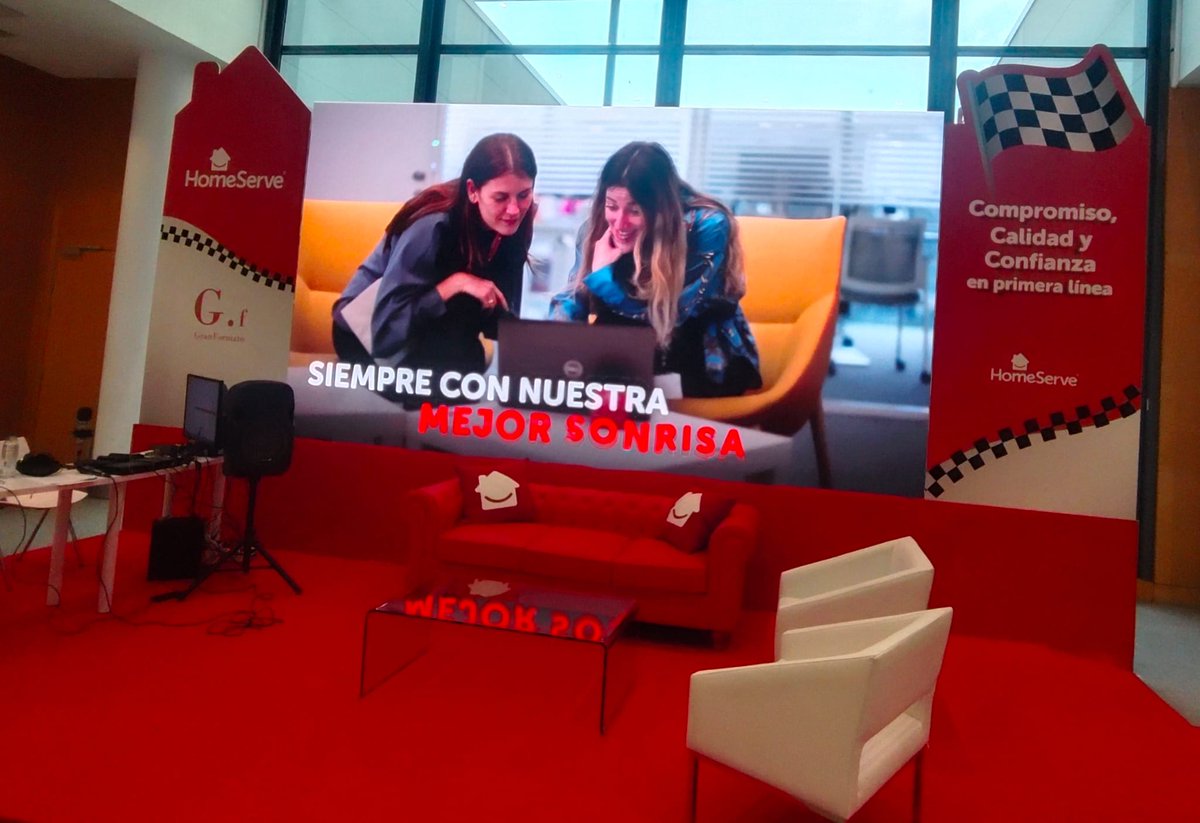 HomeServe_ES's tweet photo. Acaba de comenzar la XXXIII Edición de la #SemanaDelSeguro organizada por @Inese_seguros con entrevista a @fpgibello, CEO de #HomeServe y @madsperez Directora General de @Inese_seguros. Nuestro espacio #Gran Formato y #SofáHomeServe acogerá hoy a figuras destacadas del sector.   Puedes seguir la emisión aquí: https://t.co/hfOKMgILVm