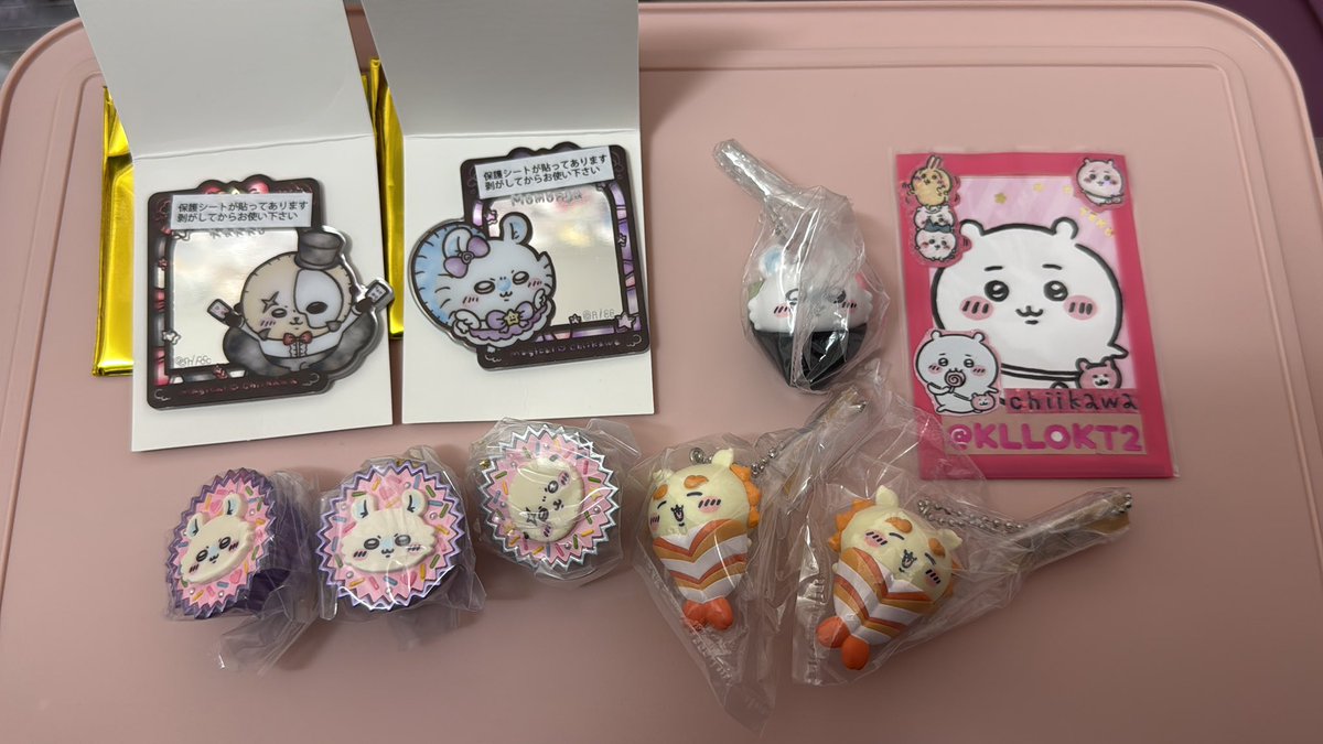 kllokt2's tweet photo. 【交換】 まじかるちいかわ ガ���ャガチャ お寿司 平成女児チョコ

譲▶️ モモンガ シーサー ラッコ

求▶️同種ちいかわ＞ 同種くりまんじゅう＞異種ちいかわ

異種希望の方は画像ご提示お願いします
まとめて優先 
郵送＞名古屋市内手渡し
他ポストとまとめて◎

お気軽にお声掛けください https://t.co/v6TkXbtmgX