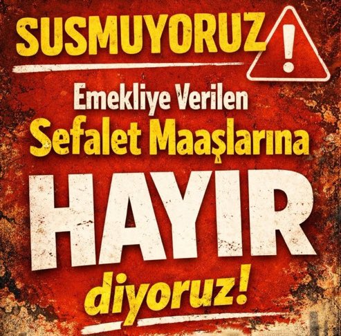 alperozupak's tweet photo. TAGIMIZ
👇
#EmeğinSırtındanGeçinenler

Yıllarca prim ödeyenin hakkını gasp edip tabanda eşitlemek adalet değil, emeğe ihanettir.

Emeğin sırtından inmeyen ve planlı bir şekilde emekliler dahil tüm toplumu fakirleştirenler o koltuklarda oturamasınlar 

Derdimiz Geçim Gelsin Seçim https://t.co/4819J2QYEZ
