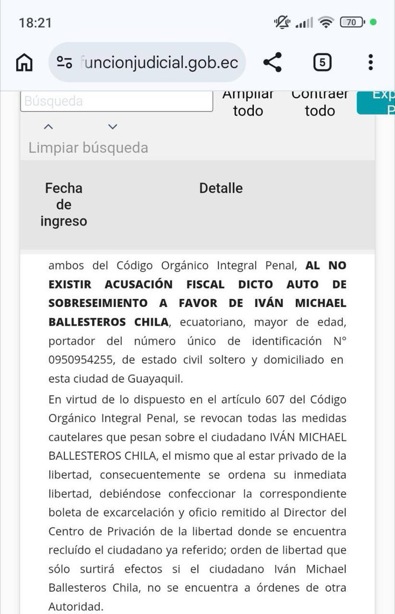 Aquí está cómo se sobreseyó al implicado del atentado con bomba en La Bahía de Guayaquil, en junio pasado.
La presunción de inocencia es un derecho humano, pero que la Fiscalía venga con cuentos de que no pudo abrir el celular del sospechoso porque éste no dio la clave, es