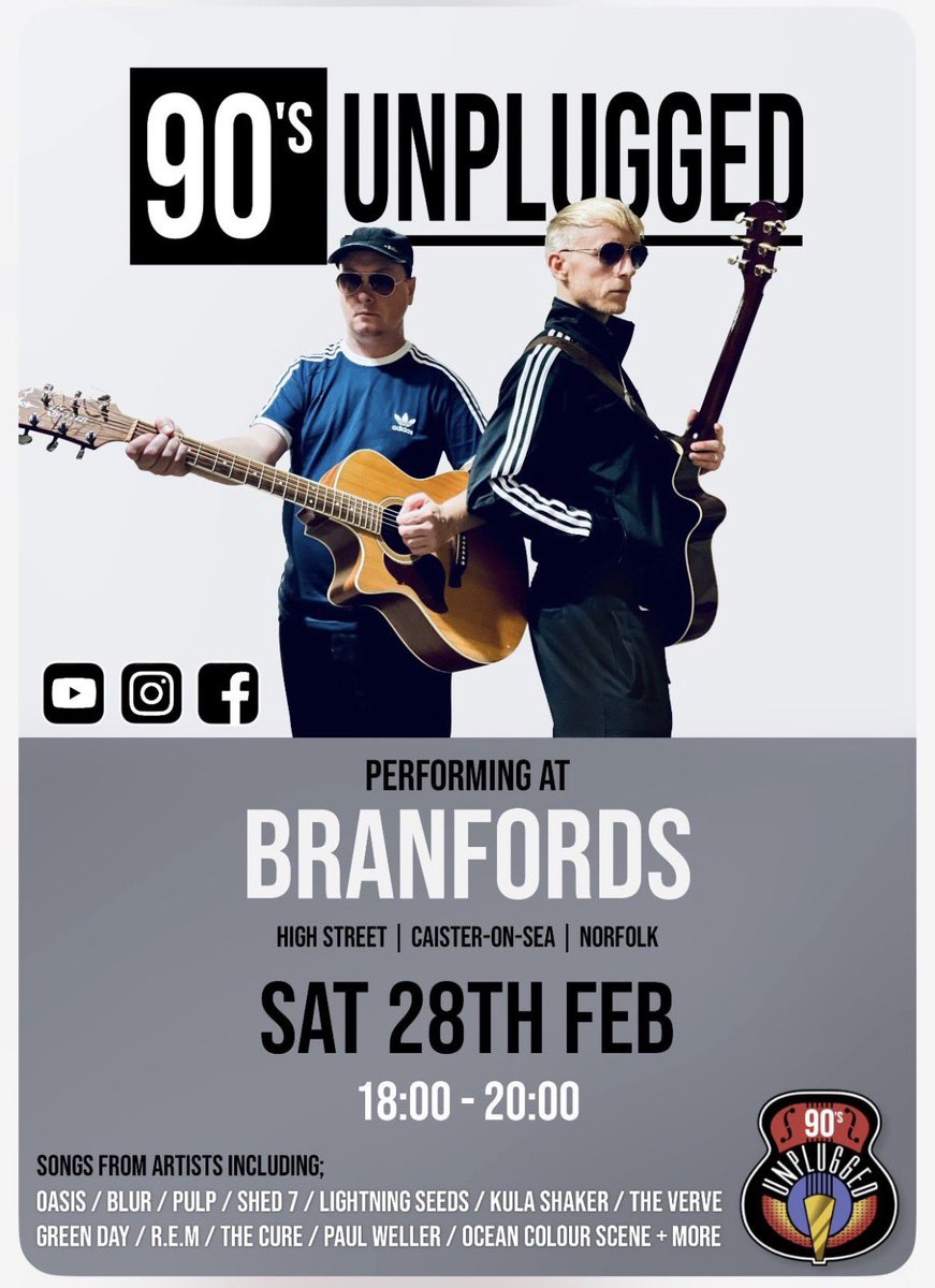 Saturday 28th February we have 90’s Unplugged joining us from 6pm in our Marquee 

🍔Buy one get one free 12-9
🍽General menu 12-9
🍻Happy hour 4-7 

Call our team on 01493 720400 to book a table in the Marquee
            Limited Availability <a href="/YidTye/">Tyrone Harold BEM</a>