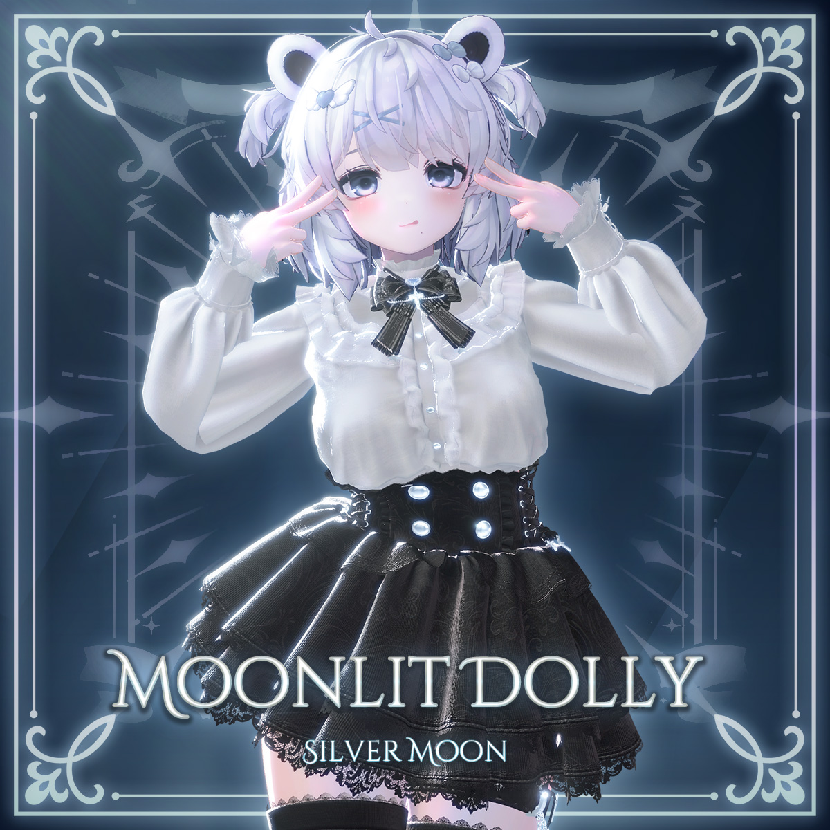 SilverMoonVR's tweet photo. 【🎁RTキャンペーン&再セール🌙】

✨Booth：https://t.co/FbD8VpvYNk

たくさんの応援をいただき、本当にありがとうございます🤍
 『MoonlitDolly』に新たに5アバター対応を追加いたしました。

日頃の感謝を込めて、 RTキャンペーン & 期間限定の再セールを開催いたします✨

🎁 抽選で5名様に【Full Pack】をプレゼントいたします。

✨ さらに！
 Boothの「スキ！」が100増えるごとに当選人数を1名追加します。 
応援よろしくお願いします！

✅ 応募方法
① この投稿をRT 
②@SilverMoonVRをフォロー

🗓️ 締切：2月22日 23:59

「今夜��月明かりの下で私を見つけて――」
「月明かりのドール」のような幻想的な世界観をあなたに。

✨ 新たに5アバター対応を追加しました！👗
クマリ (Kumaly)
ルミナ (Lumina)
セレスティア (Selestia)
ラムネ (Ramune)
ルリエ (Lurie)

現在、新作衣装も制作中です🌙
ぜひ楽しみにしていただけたら嬉しいです。

#VRChat #VRC #booth_pm #VRChat衣装 #RTキャンペーン #SilverMoonVR