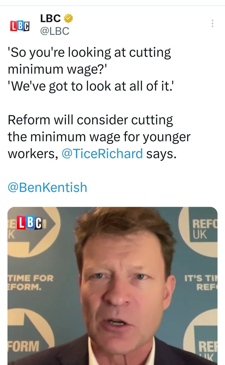 Our message to young voters is "Vote Reform if you feel overpaid on £10 an hour"