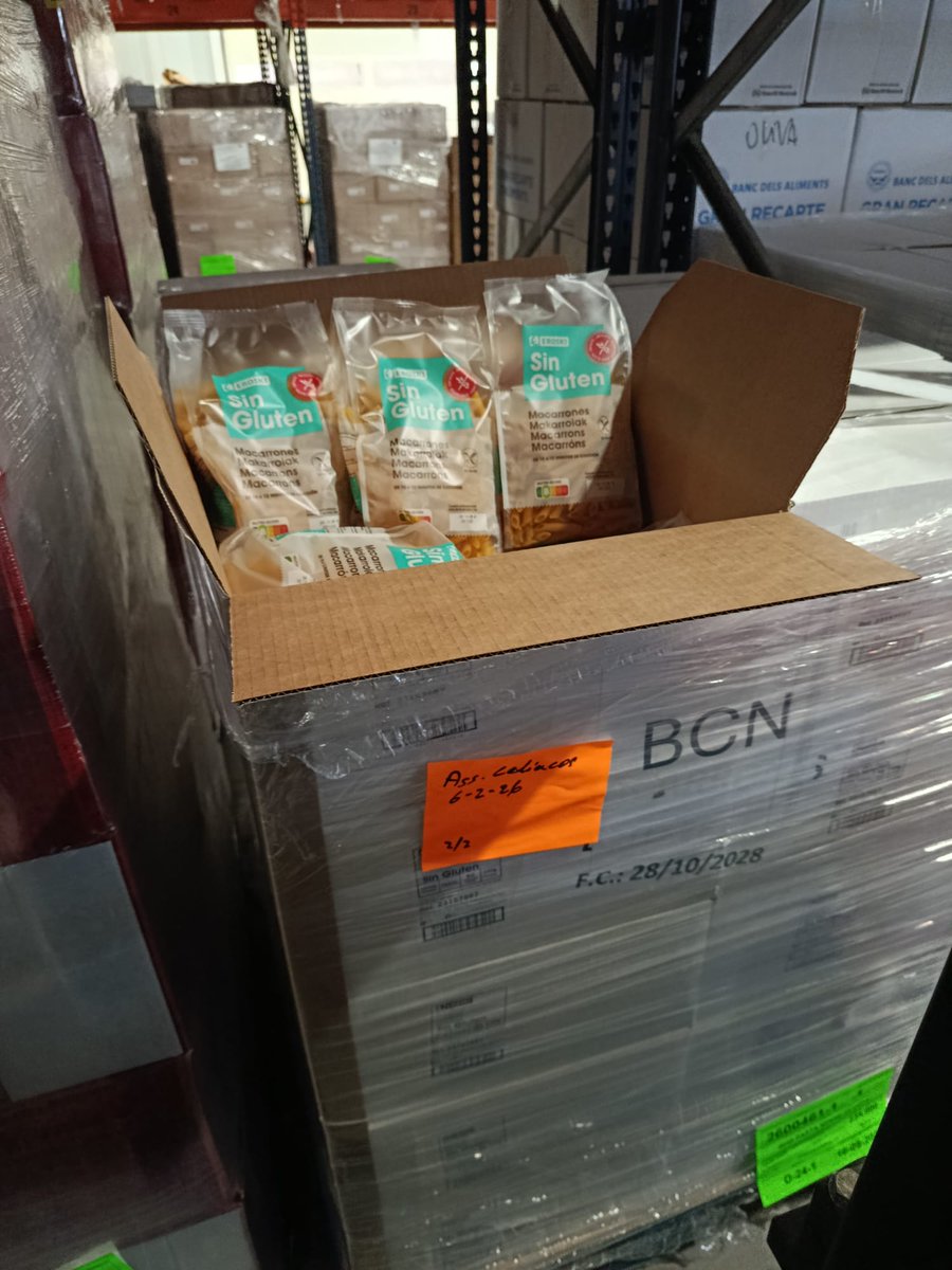 celiacscat's tweet photo. 💚 Fruit dels donatius rebuts durant la campanya del #GranRecapte sense gluten 2025, hem entregat 684 kg de productes sense gluten als 4 bancs d’aliments de les capitals catalanes:
📍 Barcelona: 468 kg
📍 Girona: 72 kg
📍 Lleida: 66 kg
📍 Tarragona: 71 kg https://t.co/AUPYT5YV1P