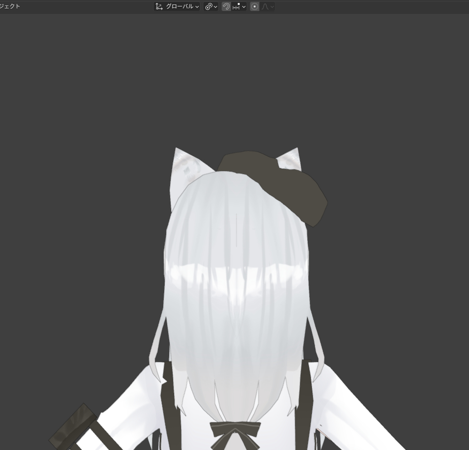 VRC向けにアバター作ってる。後ろクソでかリボンつけるか悩み中。3月までにだせたらいいな 