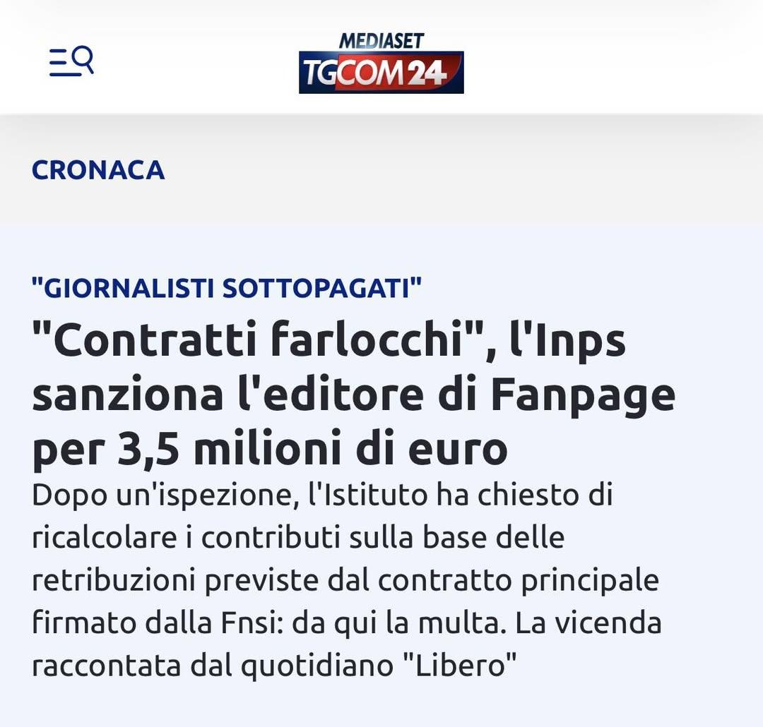 Bayanov74's tweet image. Ops! #Fanpage, questo mirabile giornale d'inchiesta, si è forse dimenticato di dedicare un articolo a questa faccenda? Forse ha reputato più interessante parlare di #Glovo che delle paghe dei suoi scribac-giornaslisti..

Suggerimento: se da ora gli articoli li faranno scrivere