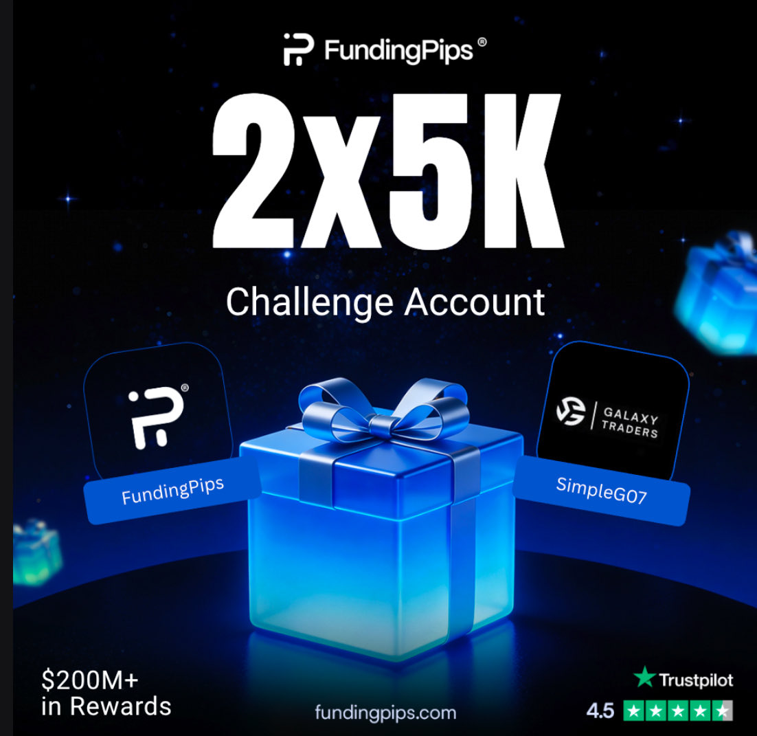 FundingPips Giveaway! 🚨

Win 2 × $5K Challenges 💸

How to Enter ⬇️

1️⃣ Follow: <a href="/SimpleG07/">SimpleG</a> <a href="/risers343/">RISE</a> <a href="/fundingpips/">FundingPips</a> <a href="/ShashtradesGC/">Shash</a>
<a href="/NovaXTrade/">NovaTradingCommunity</a> <a href="/gul_trader/">GUL TRADER</a>

2️⃣ Like + Retweet + Tag 3 Friends

3️⃣ Comment Best feature about FP
 
Winners in 72 Hours ⌛