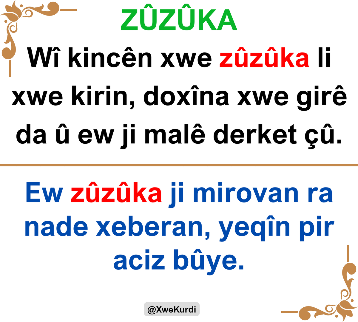 🌹 ZÛZÛKA - çabucak, alelacele, hemen