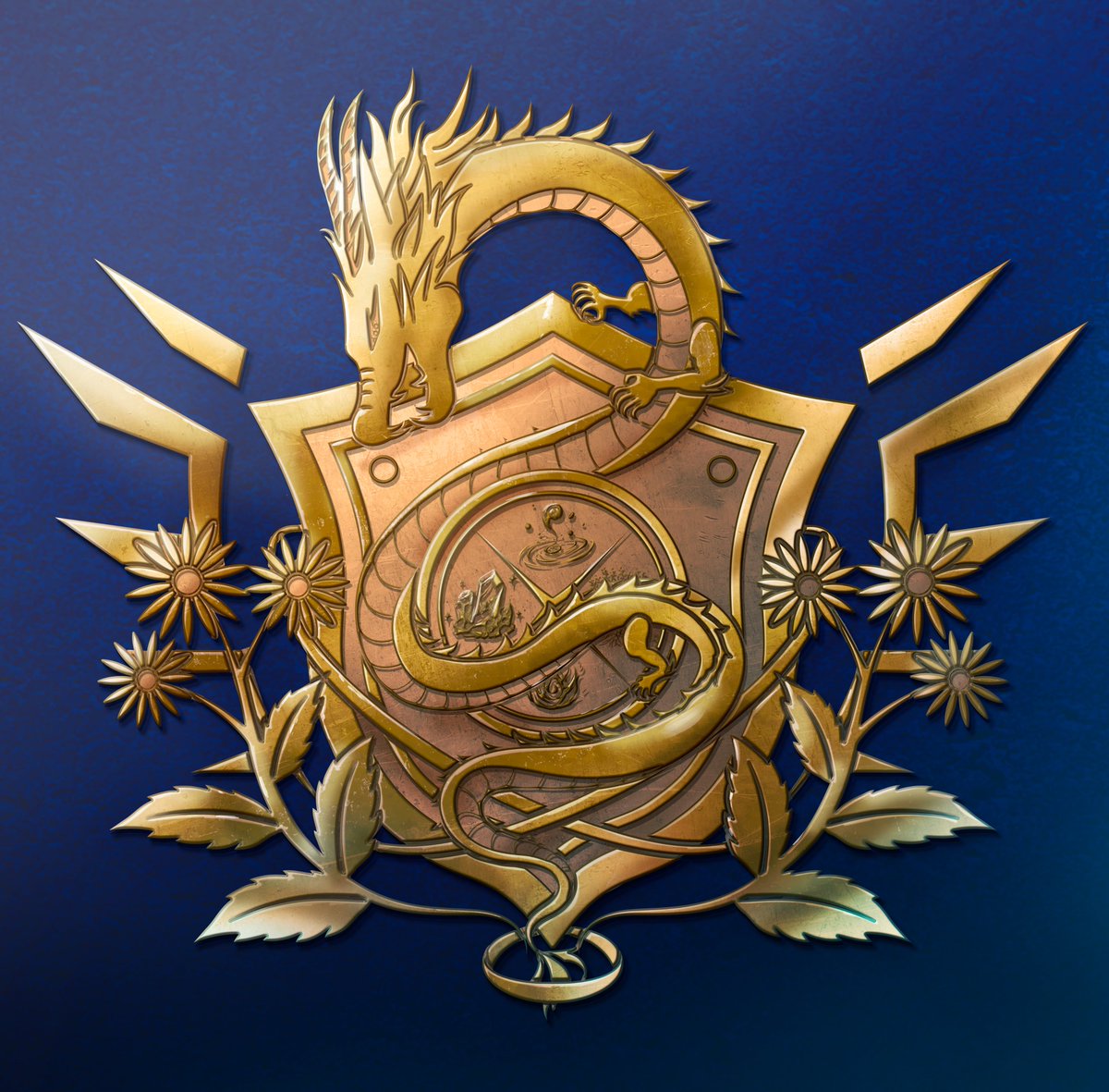 Photoshopで先日制作したエンブレムを加工してみましたっ！