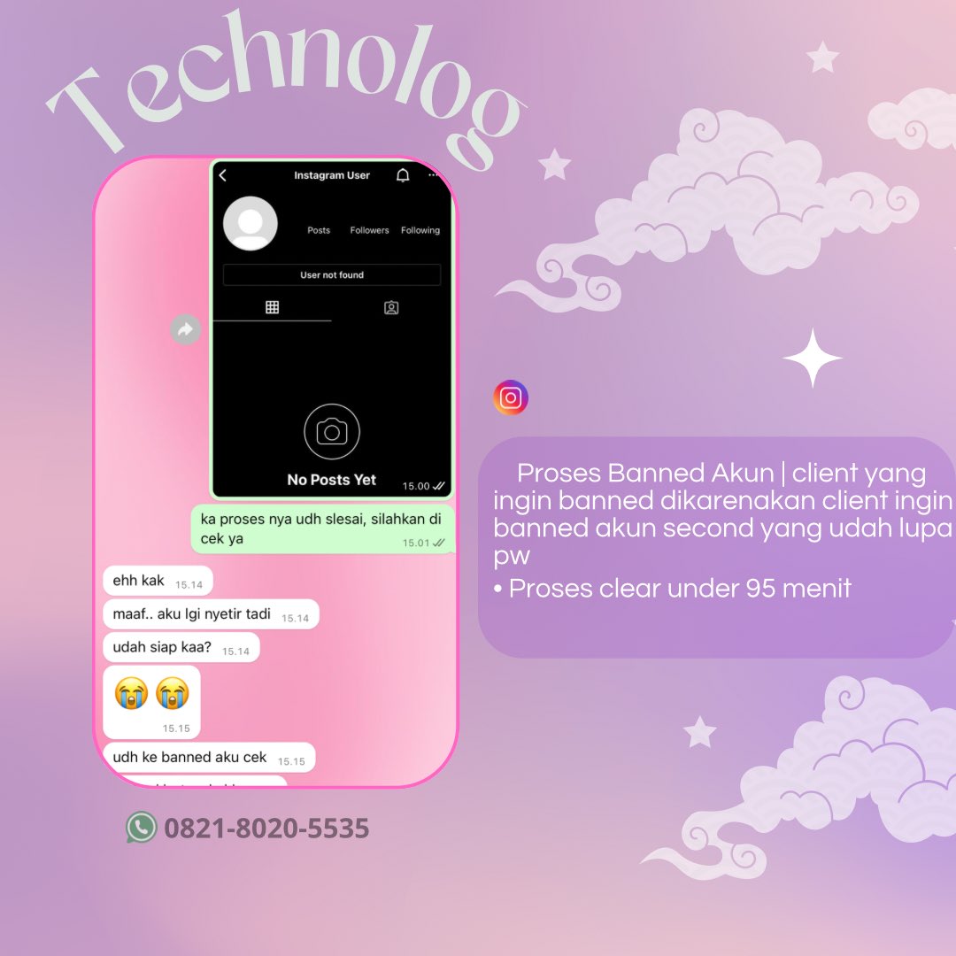 liseutte's tweet image. JASA PEMULIHAN AKUN \ UNSUS UNSUSPEND &amp;amp; HAPUS AKUN SOSMED

✅ LUPA PASWORD/KE HACK
✅ JASA SADAP WA/ LACAK LOKASI
✅ JASA HAPUS AKUN
✅ JASA HACK/PULIHKAN AKUN EMAIL,GMAIL,INSTAGRAM,TWITER, FB,TIKTOK,ALL SOSMED

fast respon, trusted
wa.me/+6282180205535