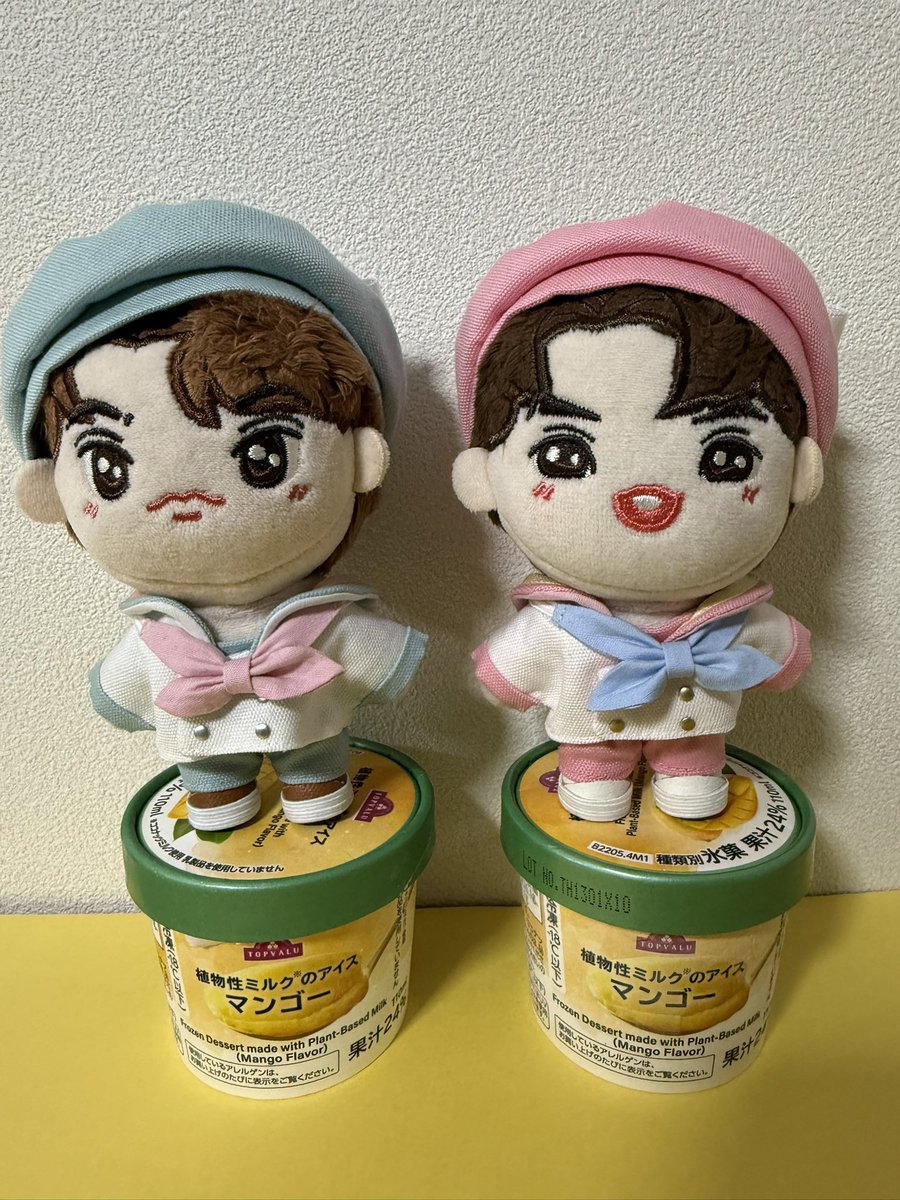 あづさん<a href="/PISTA_Closet/">あづ 3/20西２ ミ71</a> のアイスクリーム屋さんのセーラーが届きました🩷
きゃわいぃ🍨🫶🫶
爆速で届けていただいたのに遅くなりすみません💦

タイティーのアイスは見つけられなかったけどマンゴーのアイスも美味しそう🥰✨
 #タイ沼ぬい部