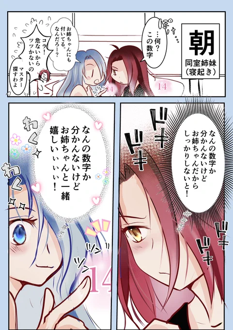 テュフォン姉妹と数字

バレンタイン姉妹可愛かったー!ありがとう!!
#FGO 