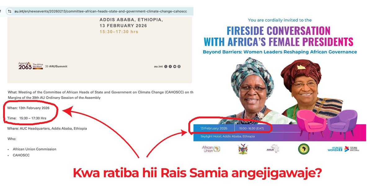 Wanaharakati wamekuwa wakipotosha ukweli kwa makusudi wakijaribu kusukuma ajenda zao binafsi zisizo na msingi. Ukweli ni kwamba Rais Samia Suluhu Hassan alialikwa kushiriki fireside chat ya marais wanawake wa Afrika, lakini ratiba hiyo iligongana na kikao nyeti cha CAHOSCC .