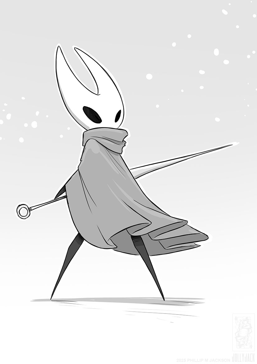 Hornet, from "Silksong".
Doodle request from my fine patrons - patreon.com/collectedcurios