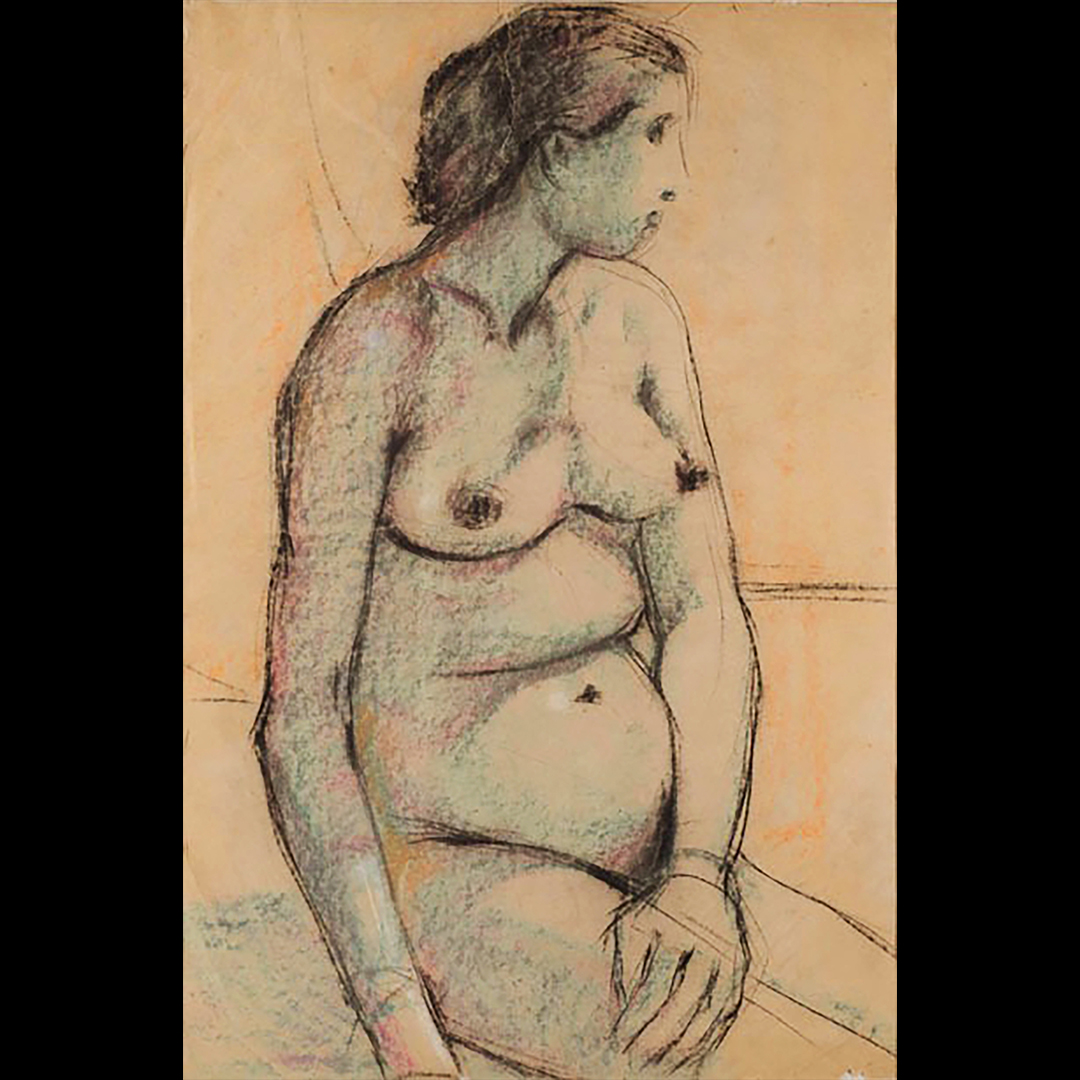 Artist Name: BIKASH BHATTACHARJEE
Title: Body Language XIII
Size: 29.5 x 19.5 Inches
Medium: Pastel on Paper
Year: 1960

For more details please visit:
indianmasterpainters.com/product-single…