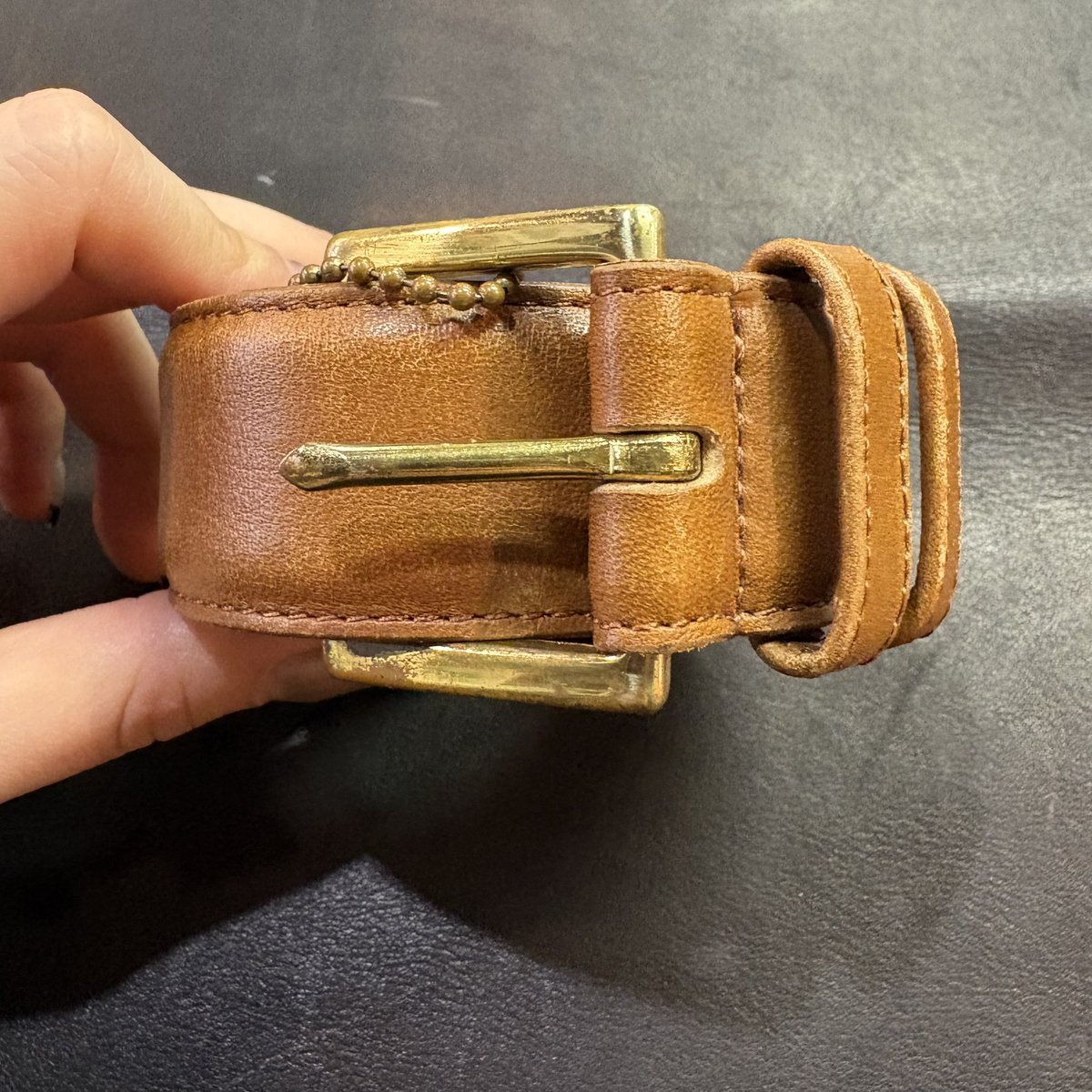 👨🏻‍🚀 ⭐︎new arrival⭐︎ ⚫︎ OLD COACH LEATHER BELT 上品な