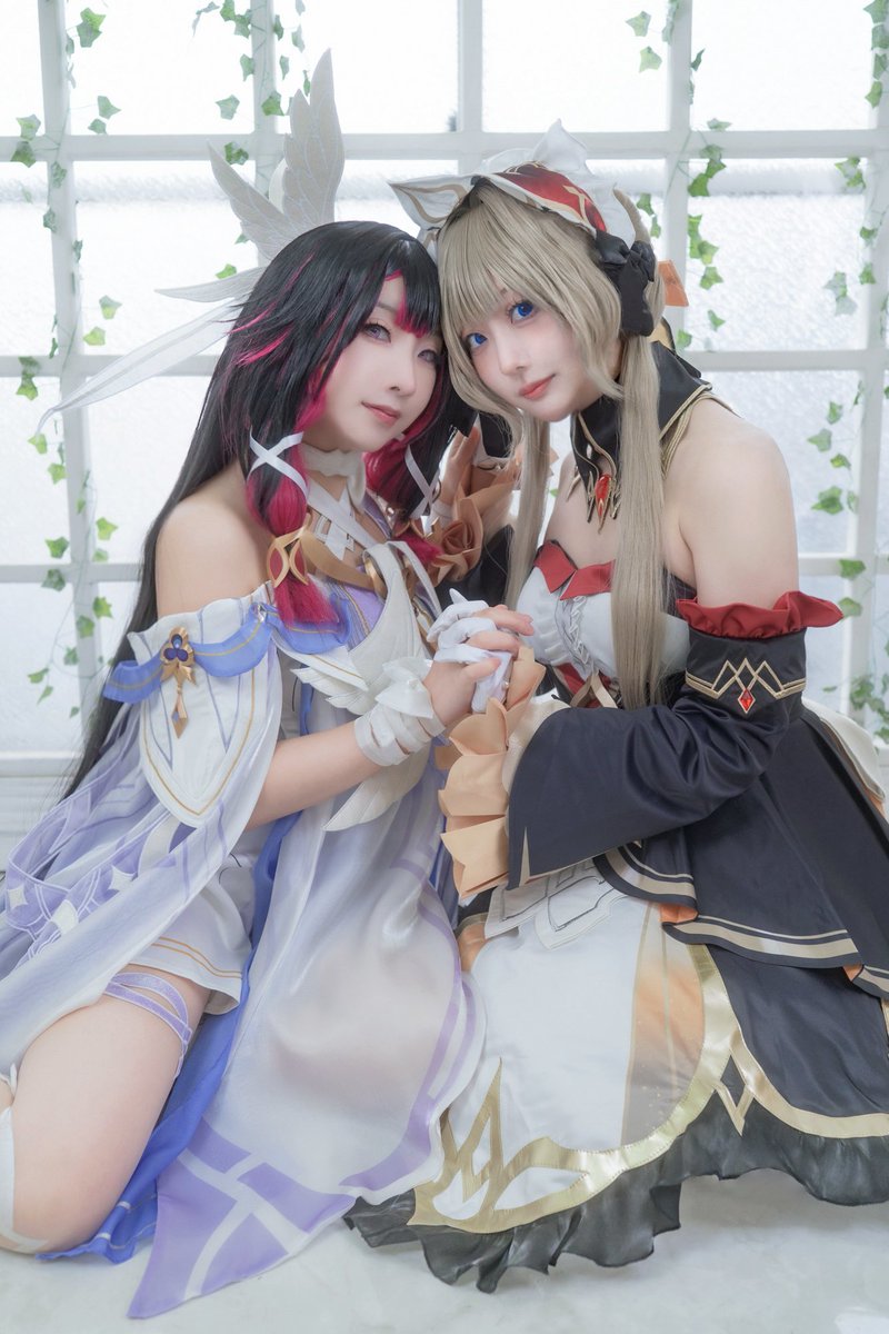 ninnananna918's tweet photo. ⊹ ︶⏝⭒ ⋅ ∙ ∘ ☽ ༓ ☾ ∘ ⋅ ⋅  ⭒⏝︶ ⊹
#cosplay 
#genshincosplay

Photo @Training_YG
Studio @aiRis_studio 
原神/Columbina&amp;Sandrone https://t.co/dlpZQ1rDGb