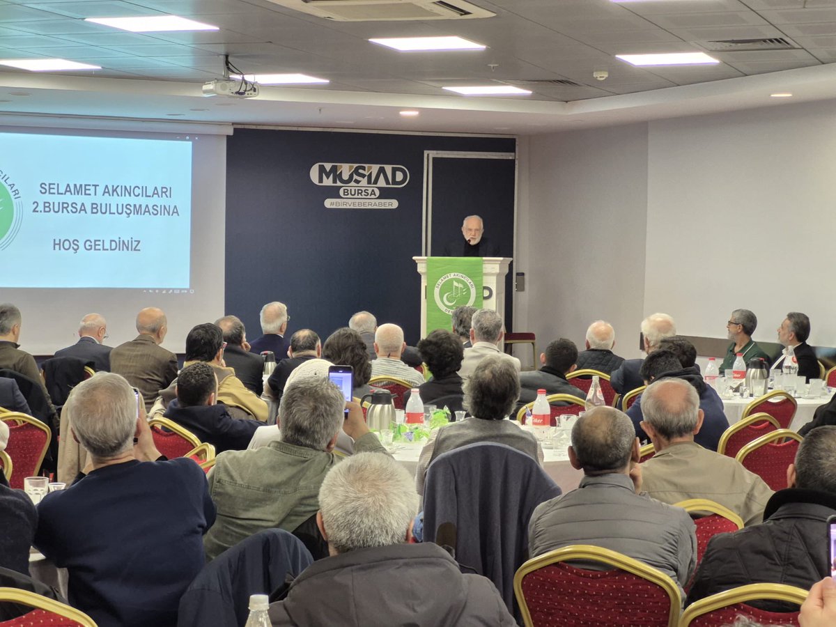 Selametakinci's tweet photo. Selamet Akıncıları Derneği olarak Bursa’da ikincisini gerçekleştirdiğimiz istişare toplantımızı büyük bir bereket ve katılımla tamamladık.

Programımıza teşrif ederek bizlerle kıymetli sohbetini paylaşan değerli hocamız Prof. Dr. İhsan Süreyya Sırma’ya gönülden teşekkür ediyoruz. https://t.co/3Bh4CGroDn