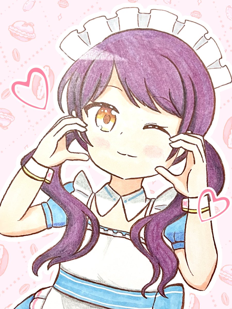 2/28の10周年ライブに向けて、折角なのでイラストミニ色紙を用意して