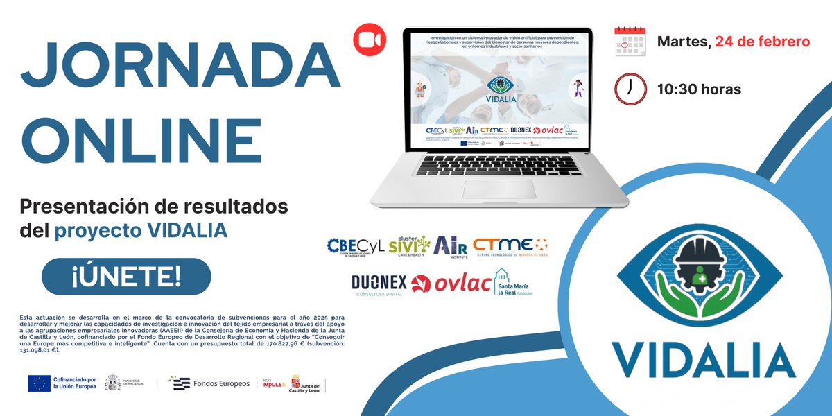 📌 El próximo 24 de febrero asistiremos a la jornada final de resultados del Proyecto #VIDALIA

Tu también puedes inscribirte aquí ➡️ docs.google.com/forms/d/e/1FAI…

📅 Martes, 24 de febrero
🕥 10:30h
💻 Online

<a href="/FundacionSMLRPH/">Fundación Santa María la Real</a>