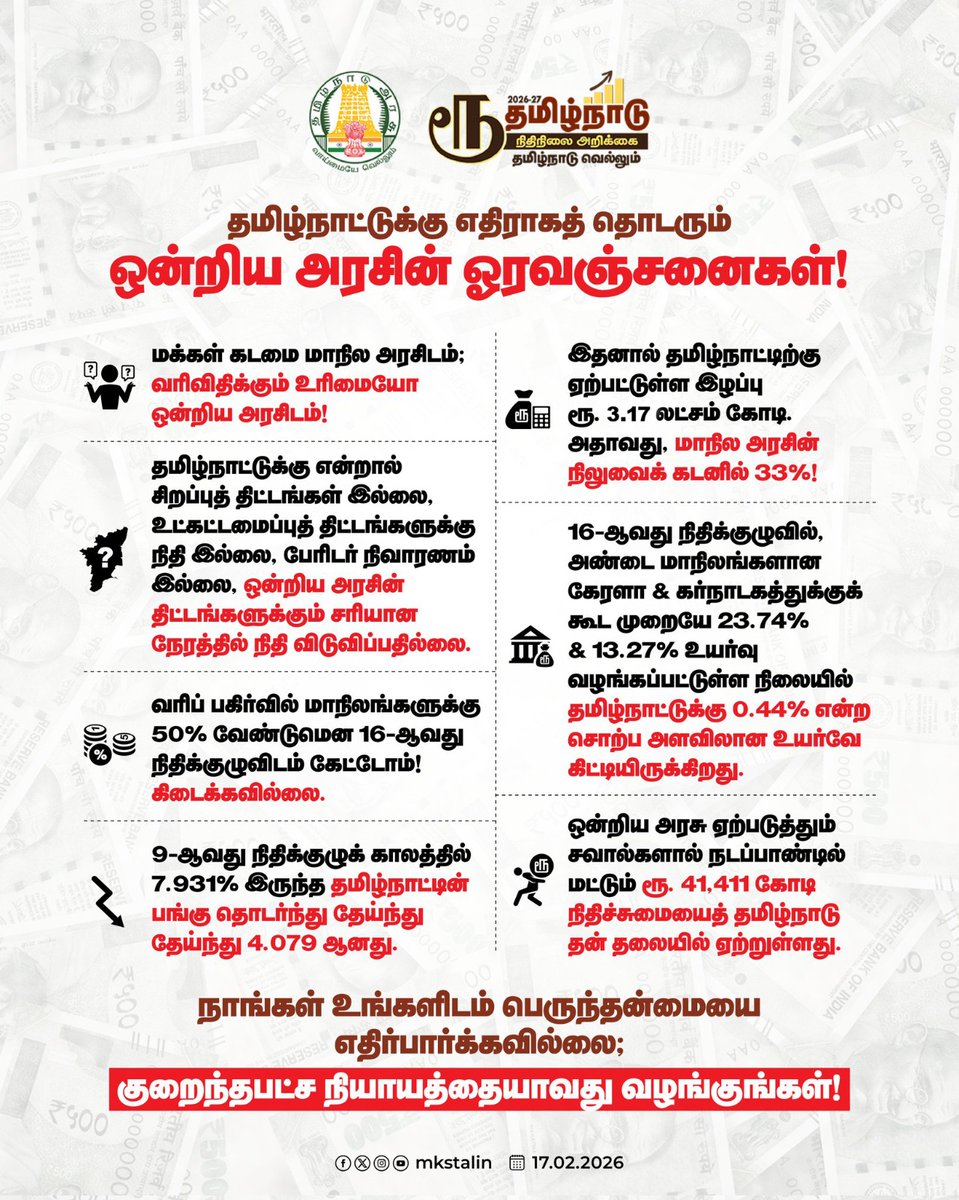 M.K.Stalin - தமிழ்நாட்டை தலைகுனிய விடமாட்டேன் tweet media