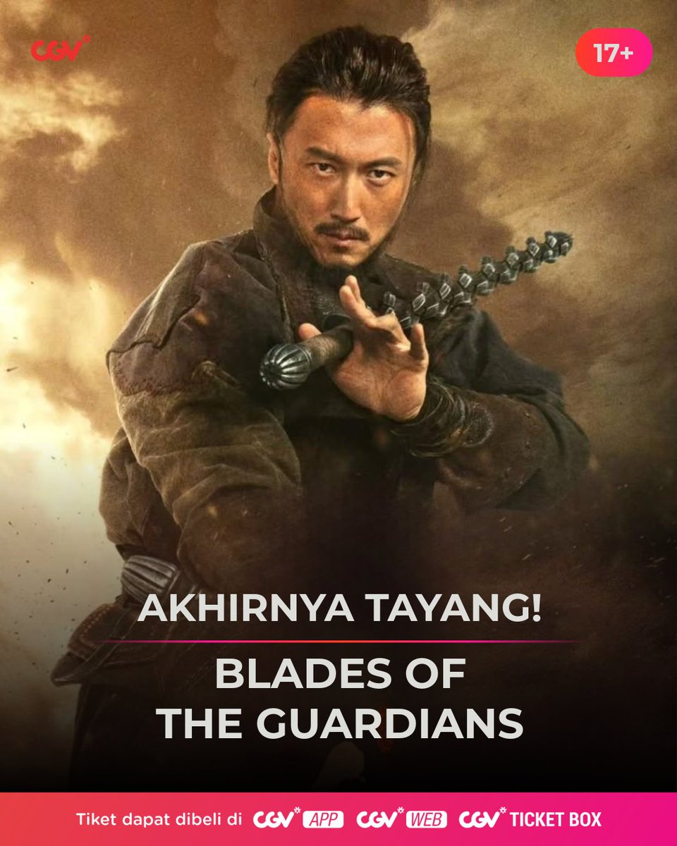 CGV_ID's tweet photo. Liburan seru nonton petualangan epic <Blades of The Guardians> yang hari ini tayang di CGV!🔥

Beli tiketnya sekarang di app/web CGV!

#SemuaSerudiCGV https://t.co/vj7V4TTgmm
