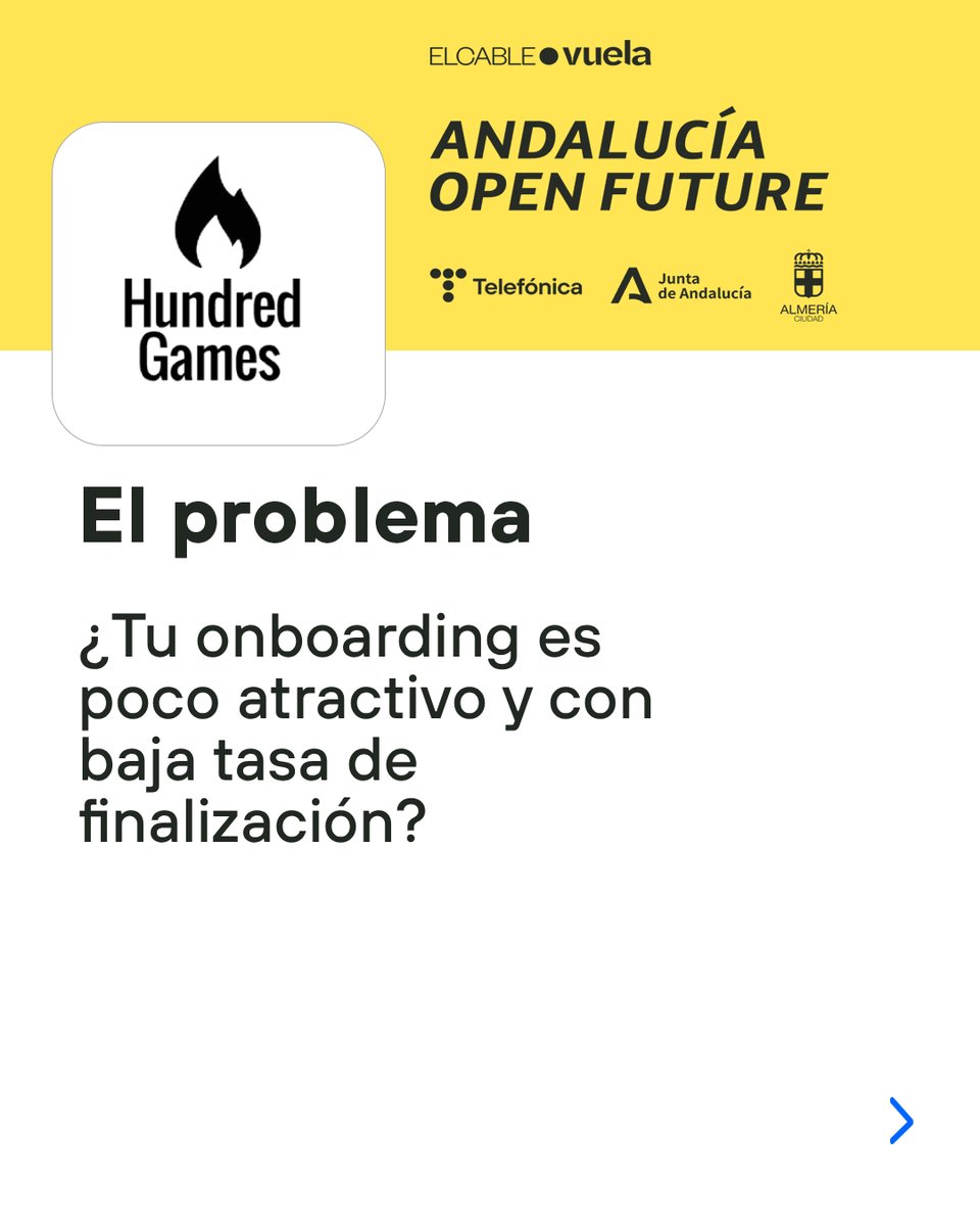 OpenFuture_And's tweet image. Dile adiós a las formaciones aburridas. 📈

Con Hundred Games, los procesos de selección y onboarding se convierten en una experiencia interactiva que aumenta la tasa de finalización y el compromiso del equipo. 🎯

Más sobre esta startup ⬇️
andalucia.openfuture.org/startups/hundr…

#Gamificación