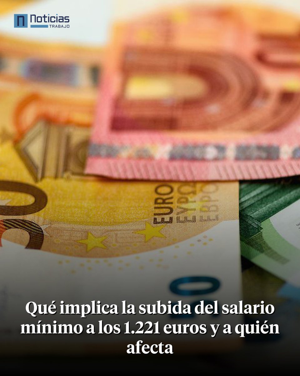 🔴 #ÚLTIMAHORA | El Gobierno aprueba la subida del SMI hasta los 1.221 euros mensuales en 14 pagas para 2026.

La medida tiene carácter retroactivo desde el 1 de enero y beneficiará a 1,66 millones de trabajadores. El nuevo mínimo anual se fija en 17.094 euros brutos.