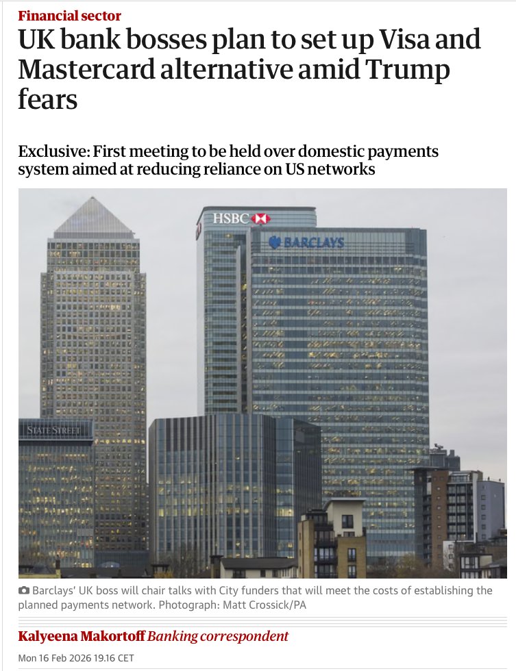 AlexTaylorNews's tweet image. A lot of rubbish was talked about "sovereignty" in the UK Brexit debate

Yet in 2 𝐡𝐢𝐠𝐡𝐥𝐲 𝐞𝐬𝐬𝐞𝐧𝐭𝐢𝐚𝐥 areas - day-to-day credit card payments and national defense - France (still in the EU 🤡) is much more 𝒔𝒐𝒗𝒆𝒓𝒆𝒊𝒈𝒏 than 🇬🇧

In🇬🇧 95% card transactions are