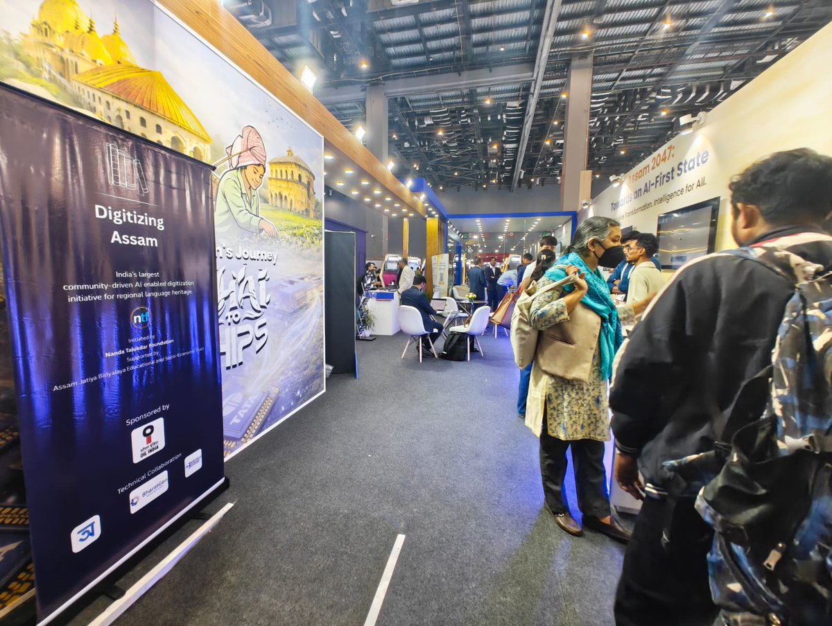 mrinaltalukdar8's tweet photo. Thanks to ur support, #DigitizingAssam has reached the AI Summit, with Govt of Assam showcasing it at Assam Pavilion. Kabyaneel &amp; Indraneel r representing us, engaging with stakeholders . Grateful for your continued belief in this long journey of civilisational documentation. https://t.co/goxqmbIpgB