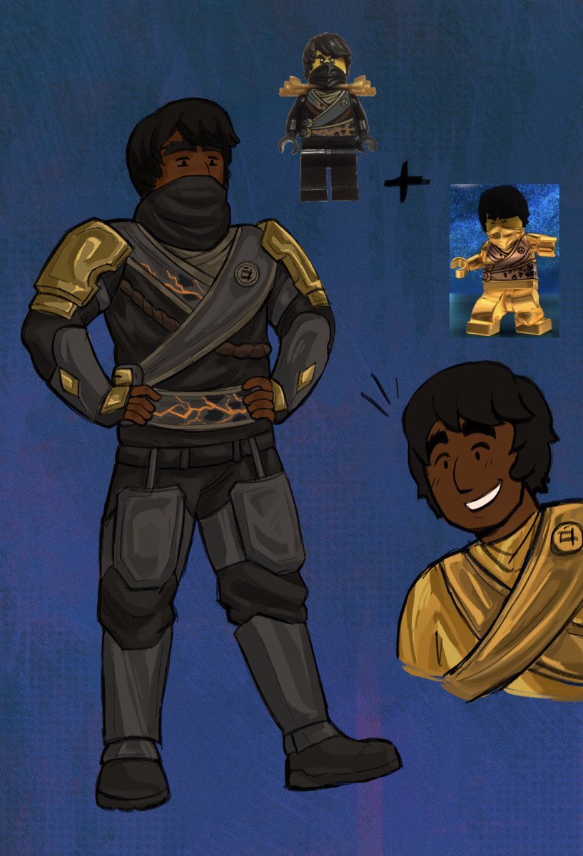 part I don't remember the number of drawing cole's suits: techno and golden techno 🤖 #coleninjago #ninjagofanart #colebrookstone #ninjago