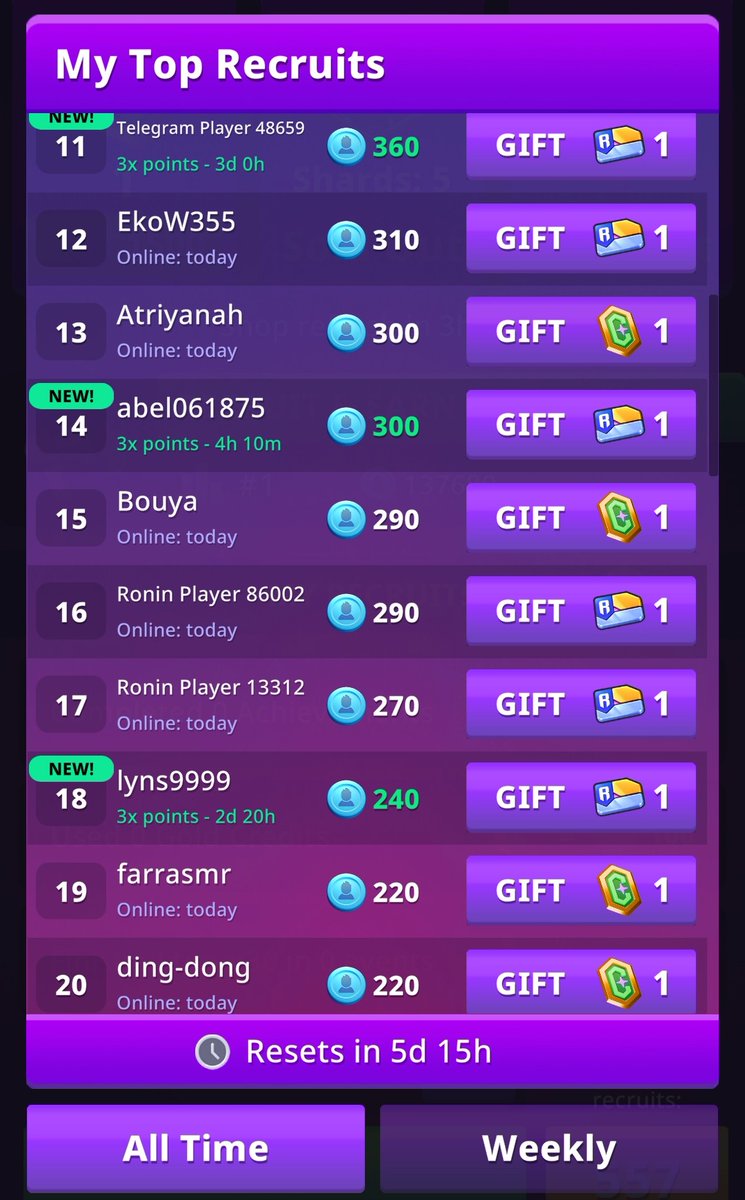 🧧✨ Gong Xi Fa Cai! ✨🧧

Happy CNY!
Wishing you more luck and more gains this year 🐉🔥

🎉 Congratulations to this week’s TOP 20 Recruits in <a href="/RumbleArcade/">Rumble Arcade</a>!
The “angpao” has been distributed 🧧
I’ll be giving out rewards regularly 🙌

Haven’t played? 
👇
play.rumblearcade.io/?deepLink=aUF9…