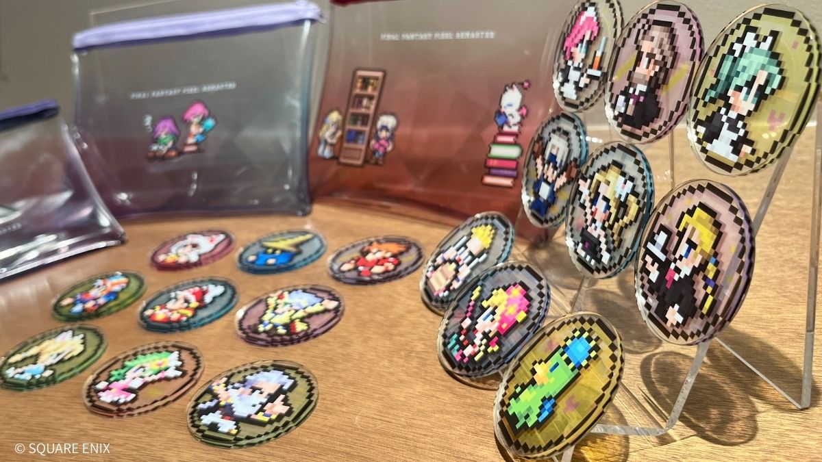 🎉#FFピクリマ書店コラボ  POPUPショップも明日スタート！🎉
 
注目の新商品をご紹介✨
 
ドットキャラたちがプリントされたシックなデザインのマルチケースや、キラキラのグリッターキーホルダー、
透明感と厚みがかわいいアイコンアクリルシールなど
魅力的なアイテムが盛りだくさん！