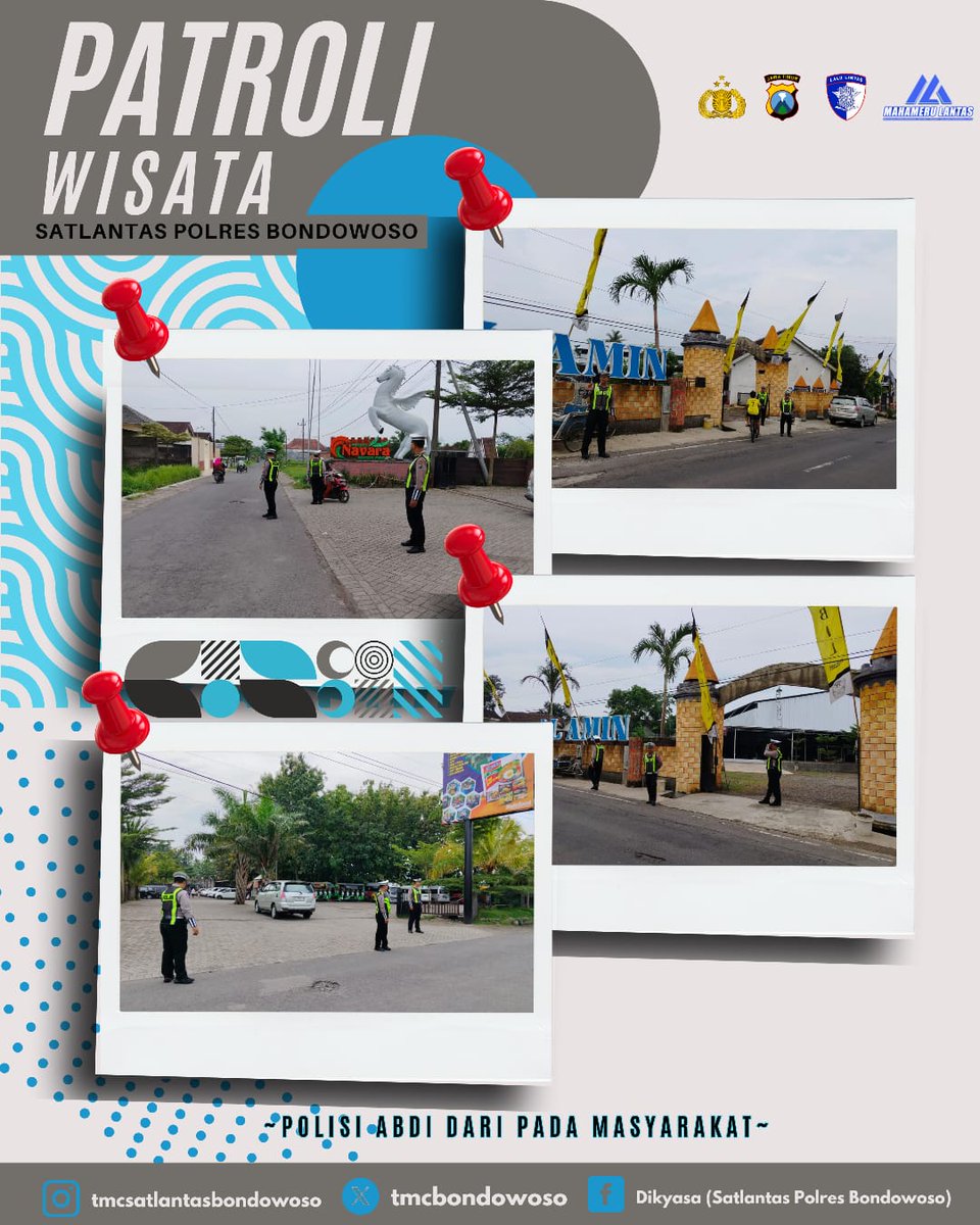 Patroli di tempat wisata wilkum Bondowoso guna mengantisipasi kepadatan arus lalu lintas dan kondusifitas kamseltibcar lantas
#polisi #ditlantaspoldajatim 
#humaspoldajatim 
#poldajatim 
#bondowoso