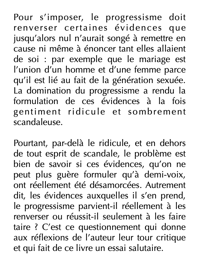 Agnès Louis - Peut-on ne pas être progressiste ?

Essai sur les débats de société

À paraître en avril chez Armand Colin