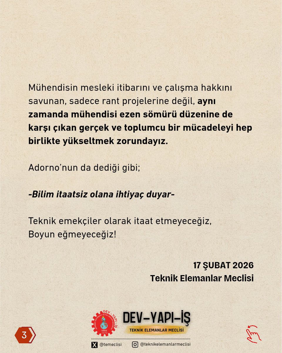 İnşaat Mühendisleri Odası (İMO) İstanbul Şubesi seçimlerine dair açıklamamızdır.