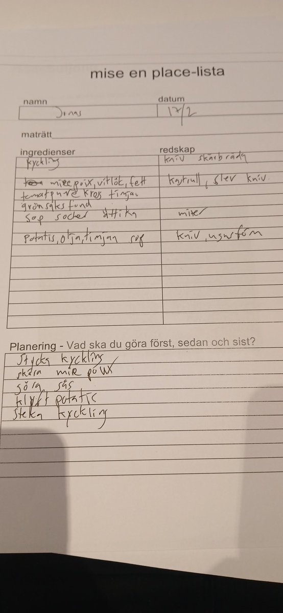 Jag har världens bästa handstil.