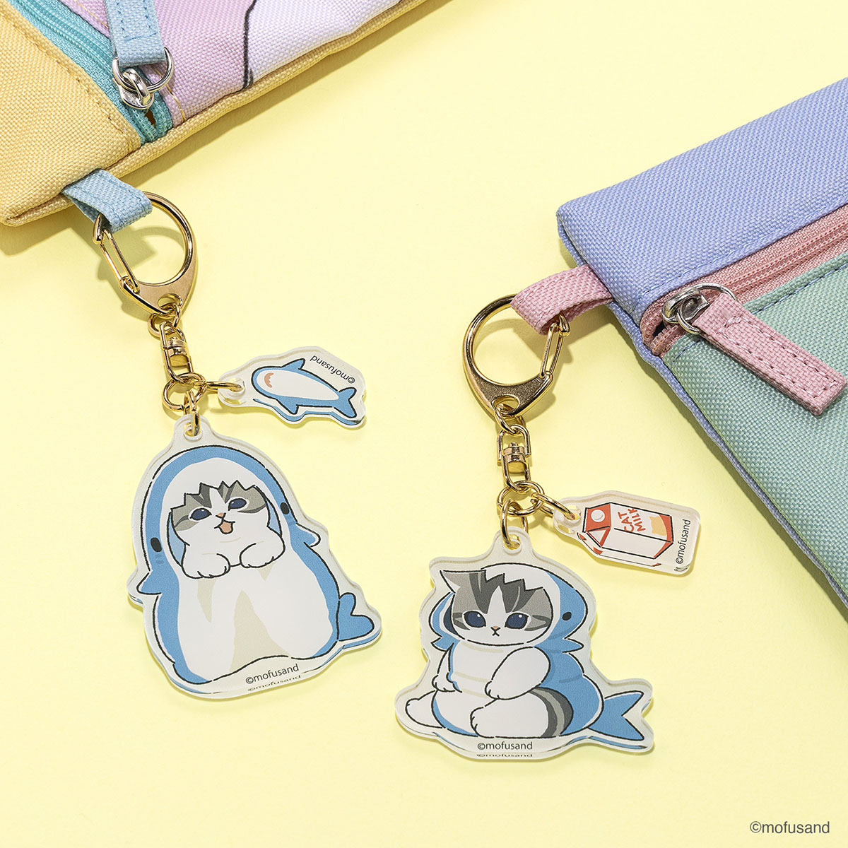 🦈新商品🐱 #mofusand ちびにゃん 『アクリルキーホルダー(全2種)』 各