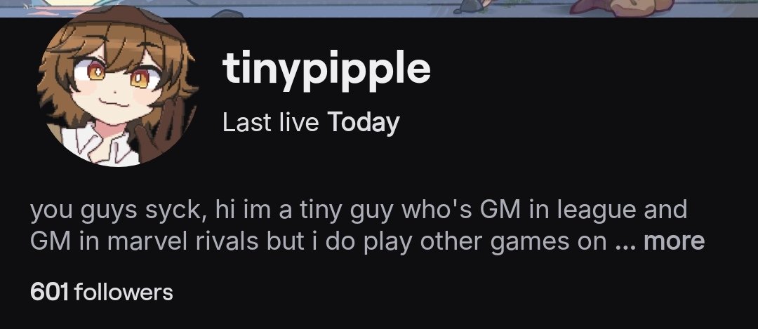 Welp we did it 600 followers!😊 ty for everyone who stopped by on my return to streaming, it was a lot of fun. Expect a actual stream schedule as well since I have so many games I wanna play but I promise a lot of daily league.