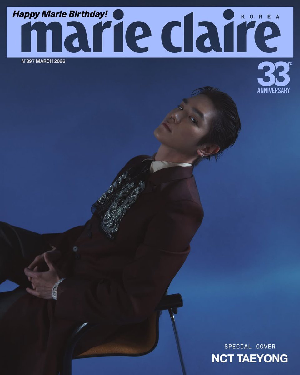 marieclairekr's tweet image. #마리끌레르코리아 창간 33주년을 기념하는 2026 3월호 스페셜 커버의 세 번째 주인공은 #NCT 의 #태용!👀 지금까지와 사뭇 다른 로 템포로 구축한 그의 개인적 취향이 담긴 화보를 만나보세요.🫶🏻

@NCTsmtown #TAEYONG #MarieClaireKorea