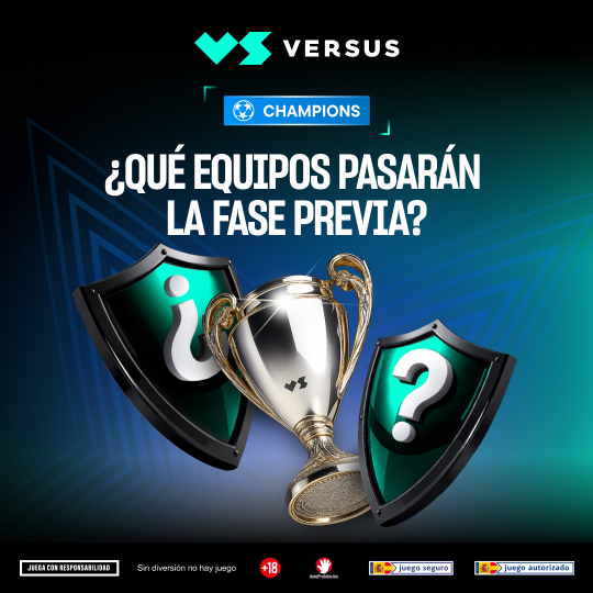 Interfaz de Versus Casino mostrando opciones de apuestas