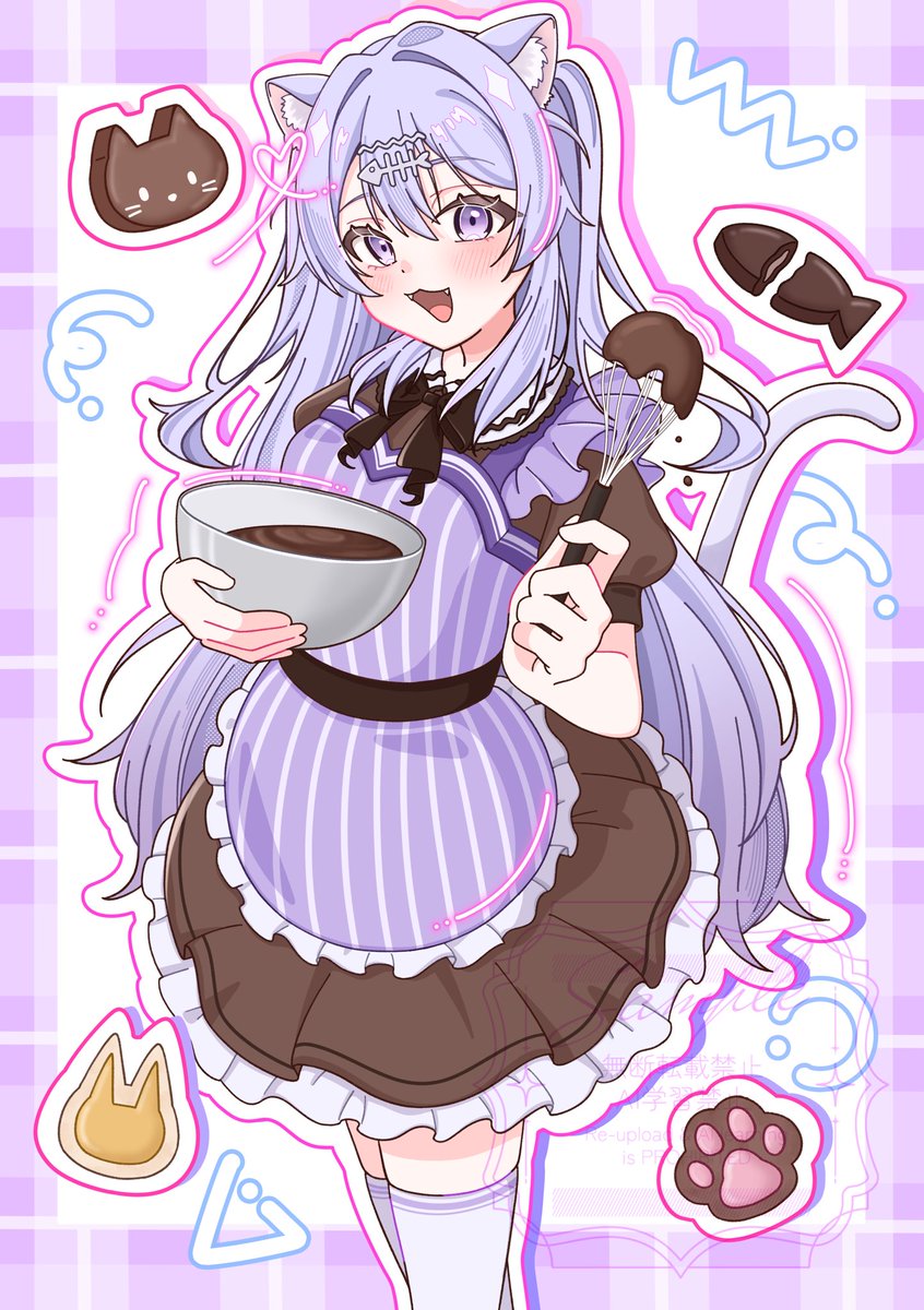 khr_same's tweet photo. ご依頼ありがとうございました！
遅れましたが、ハッピーバレンタイン🍫
 #絵柄が好みって人にフォローされたい 
 #有償依頼受付中 
 #バレンタイン2026 https://t.co/jsYexiBYAM