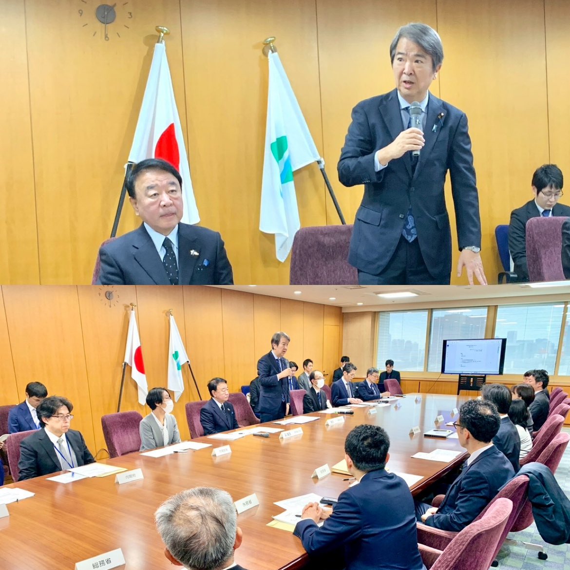 2月17日、気候変動適応推進会議第9回に、#青山繁晴　副大臣と参加しました。

昨日、気候変動適応評価書を公表したことを受けて、令和8年度内に新たな気候変動適応計画を纏める為のキックオフ的な会議です。

環境省、国交省、農水省より概要を聴取しました。

明日からいよいよ特別国会です。