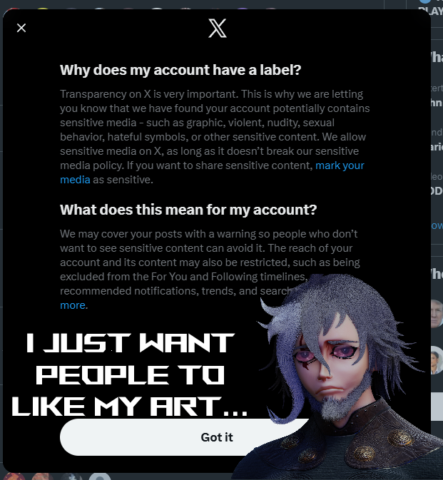 Suffering from success is what i could call this but at the same time idk.  If you want more art, you know what to do and I will get the art done.