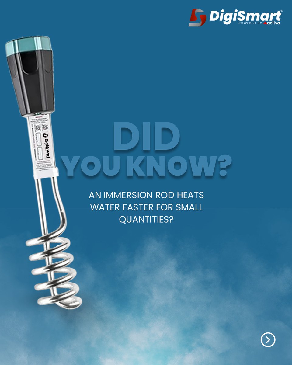 DigiSmartElect's tweet photo. Sometimes you don’t need a full geyser, just hot water, fast. That’s where an immersion rod makes everyday tasks quicker and easier. Compact, portable, and efficient, it’s a smart little solution for small needs at home or on the go. #LoveLivesAtHome
#ImmersionRod #DigiSmart https://t.co/4kLlGpdNmD