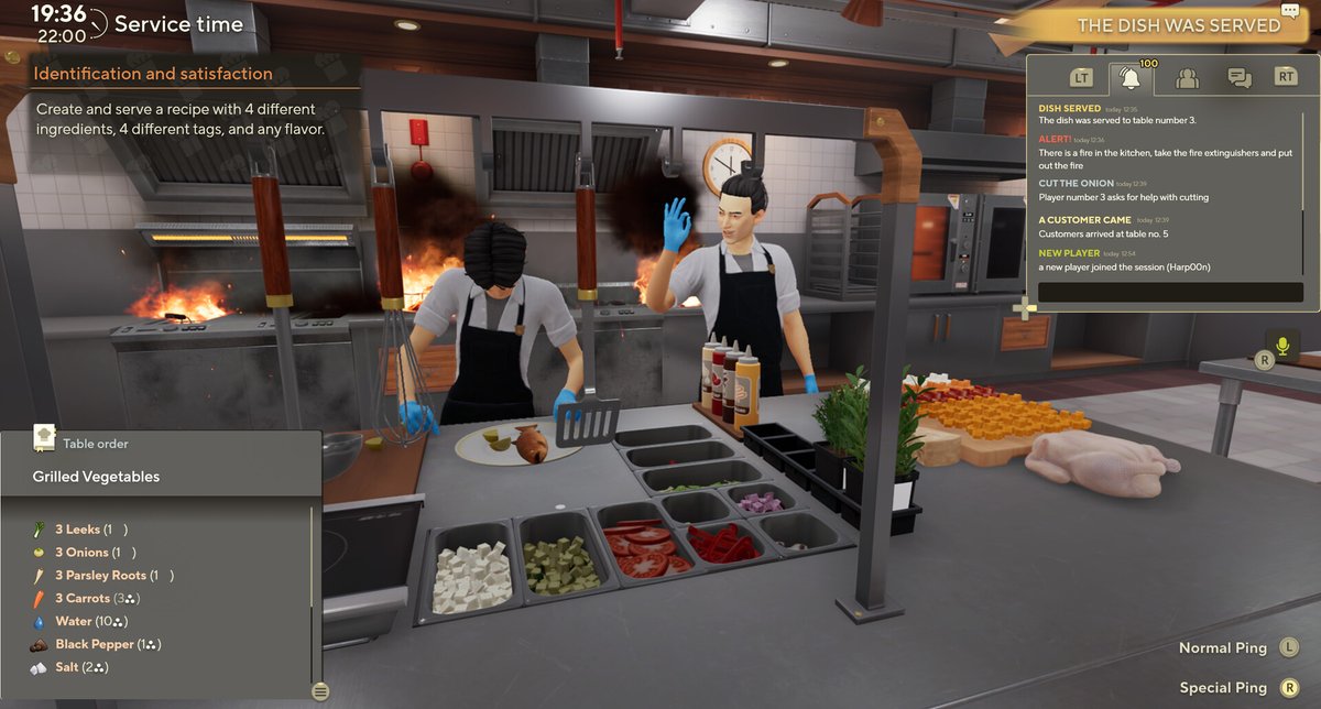 cookingsim's tweet image. My game in 4 words:

🍳 Cook
🤝 Cooperate
⚡ Master
🍽️ Serve

Show your game in 4 words!
#CookingSimulator2 #BetterTogether #IndieGames