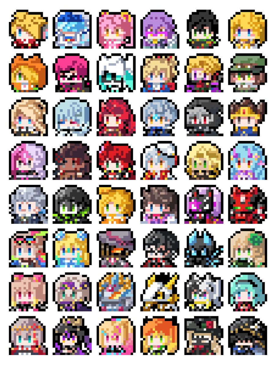 全ヒーロードット絵